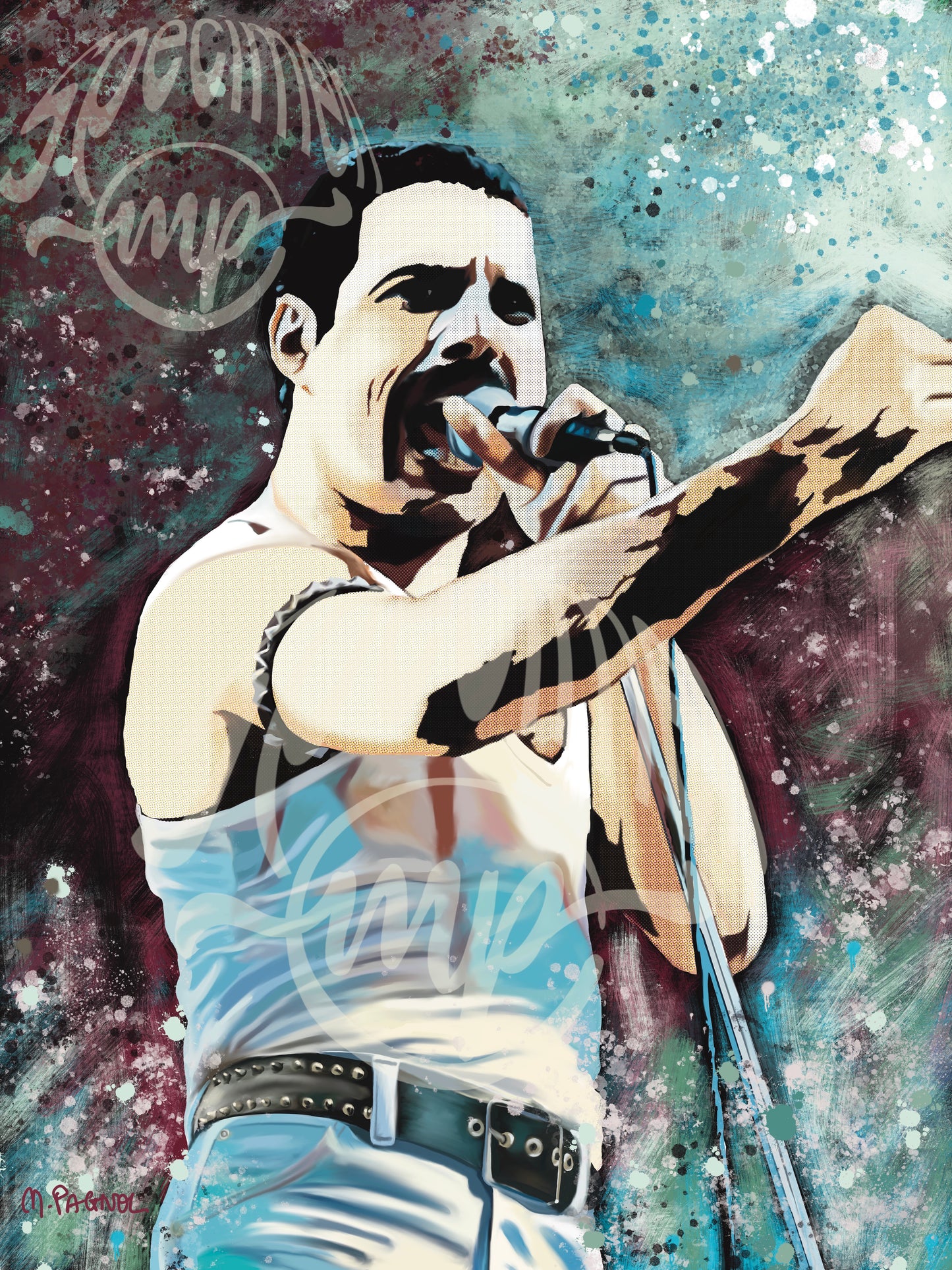 FREDDIE MERCURY - QUEEN - Digital painting