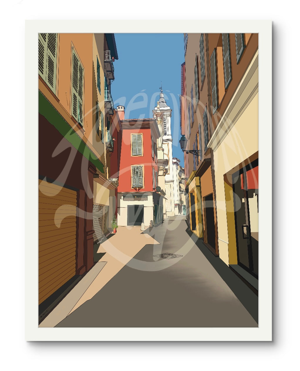Nice, Old Town - French Riviera Digital Print