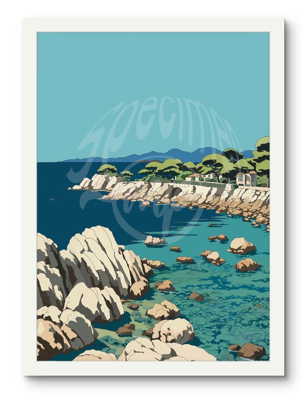 Cap D'Antibes Print - French Riviera