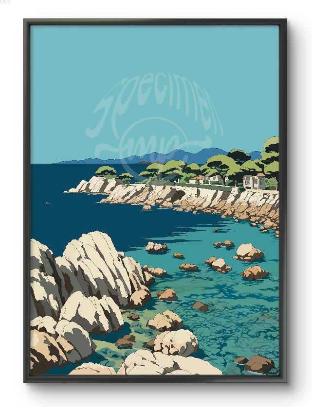 Cap D'Antibes Print - French Riviera