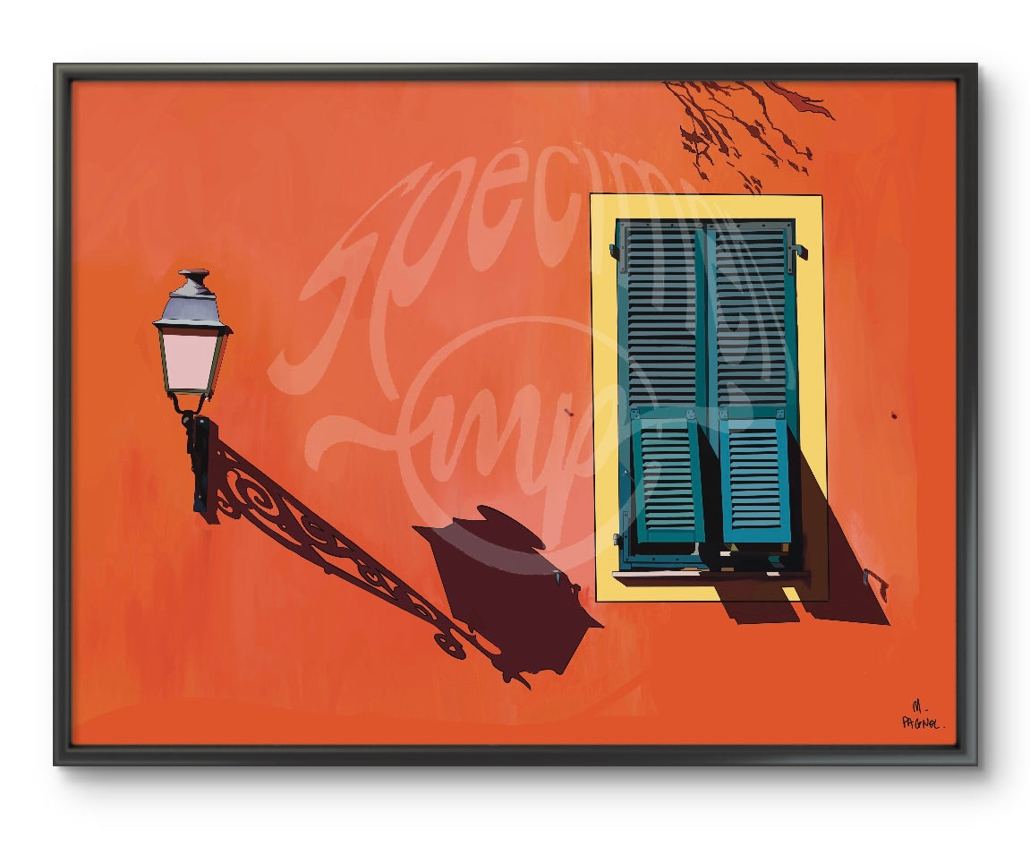 Nice Old Town - Traditional Building With Window - Digital Print