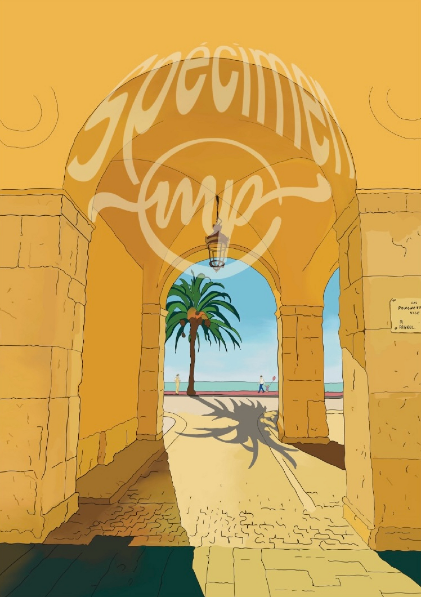 Nice Old Town - Digital Print
