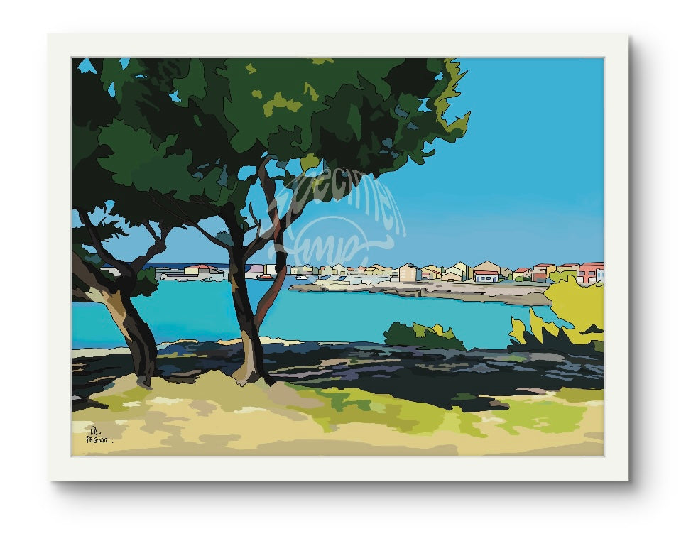 Blue Coast Seaside Landscape - France
