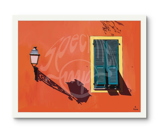 Nice Old Town - Traditional Building With Window - Digital Print