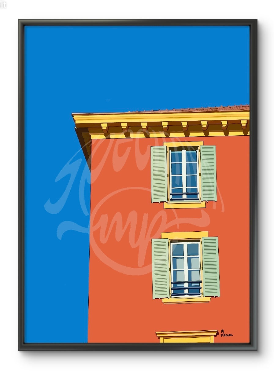 Nice, France - Old Town Building Digital Print
