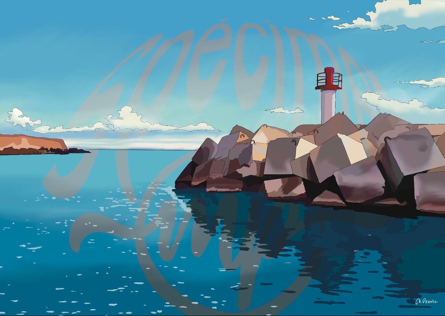 PHARE DE CARRO - Digital print